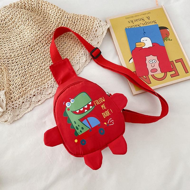 Cute Cartoon Toddler Shoulder Bags Baby Outdoor Travel Children's Messenger Bags Unisex Dinosaur Mini Casual Chest Bag