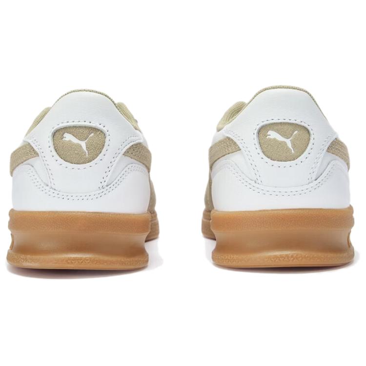 Puma Indoor Comfortable Versatile Low-Top Sneakers Unisex sneakers White Brown 401360-19