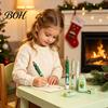 Practical Stationery Kits for Children 6PCS Christmas Set Students, Cute Patterns Print Holiday School Supplies Supplies, Smooth Writing Tools