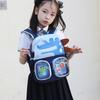 Adorable Oxford Kids Backpack Air-breathable Lightweight Dinosaurdouble-shoulder Bag Wholesale Green