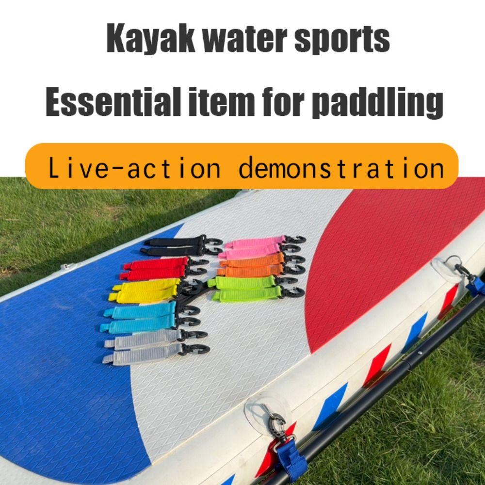 1 Pair Hook and Loop Paddleboard Paddle Holder Strap Rotatable Hook Paddle Clip  Water Sports