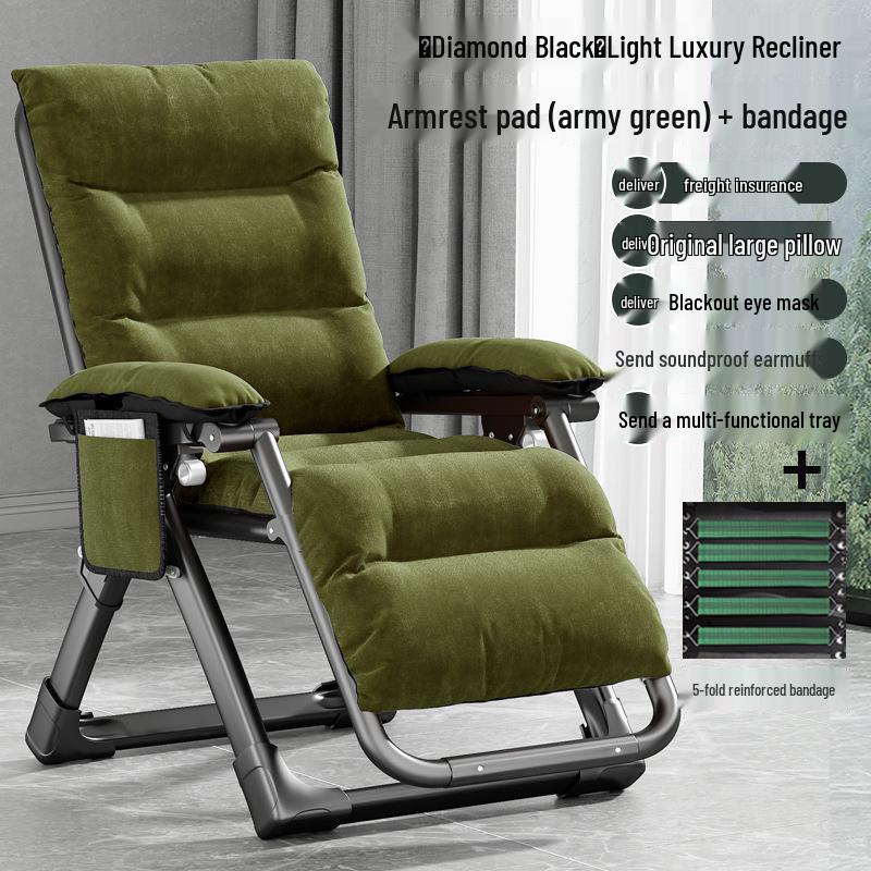 Premium Reclining Backrest Chair for Relaxing and Sleeping, Foldable for Home & Balcony Use