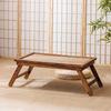 Japanese Solid Wood Folding Bay Window Tea Table Small Zen Coffee Table for Home Living Room Tatami Mat Portable