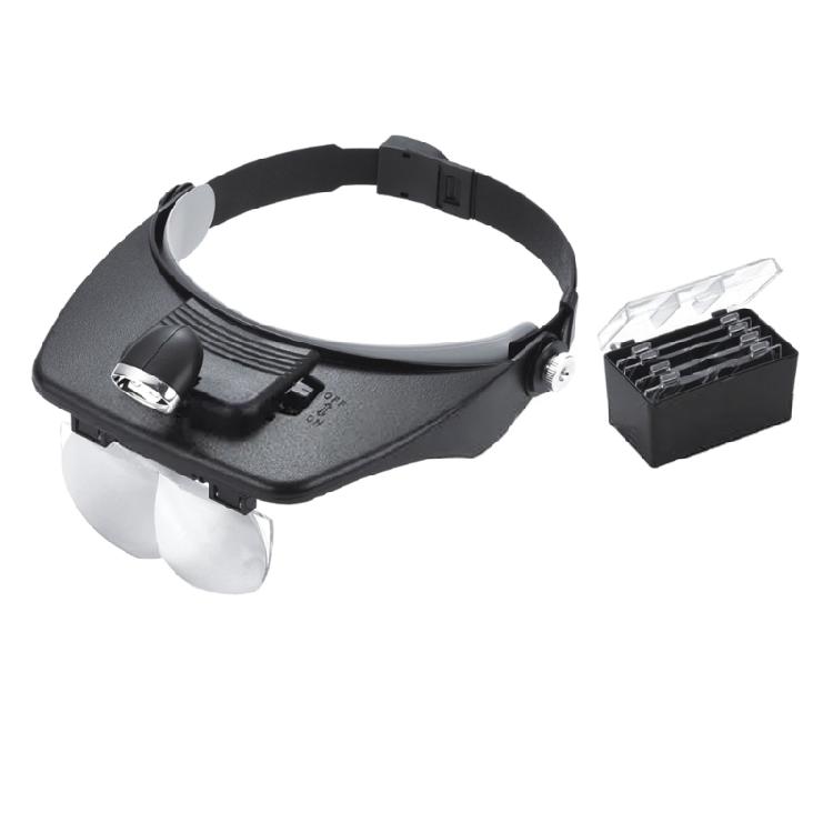 

Head Mount Magnifying Glass with 2 Led Professional Jewelers Loupe Light Repair 1