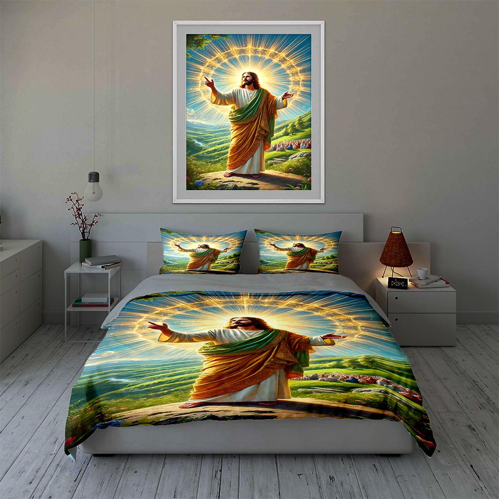 Radiant Figure Landscape. Bedding Duvet Cover Sets Duvet Covers Pillowcases Gifts (1 * Duvet Cover 2 * Pillowcases, Without Duvet Insert)