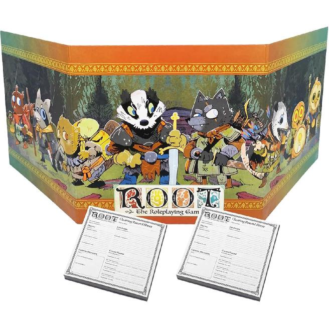 Magpie Games Gamemaster Accessory Pack - Root: The Roleplaying Game Expansion, Tri-Fold Tabletop GM Screen and Campaign Notepads