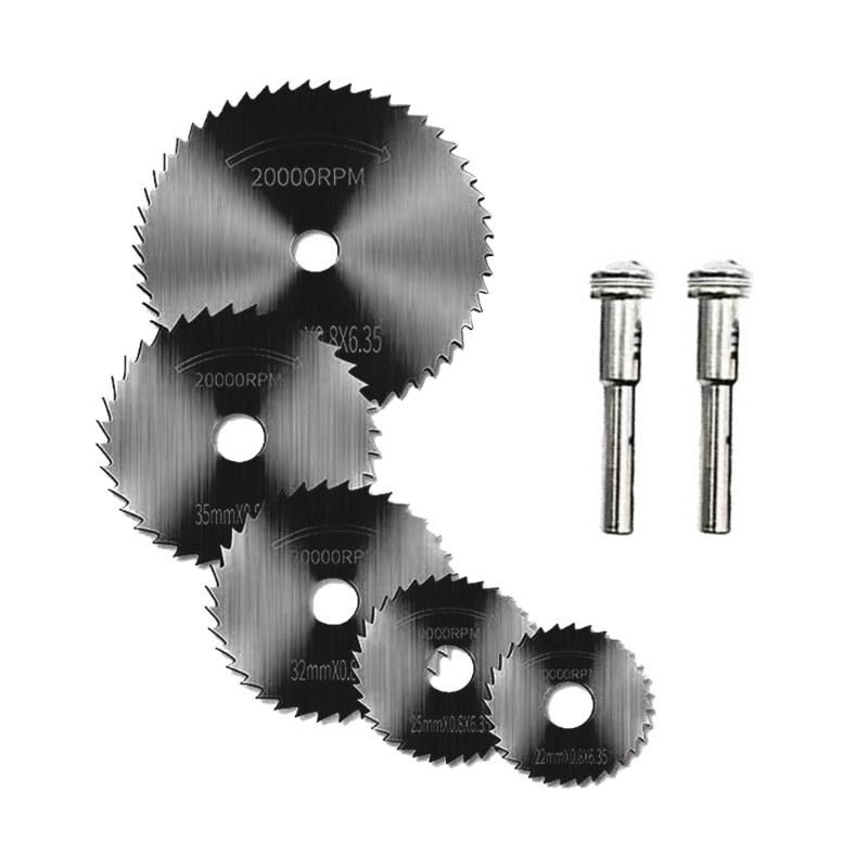 

5Pcs 22/25/32/35/44mm HSS Circular Saw Cutter High Speed Steel Cutting Disc for Cutting Wood Plastic Metal Cutting 1 чёрный