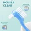 1/5Pcs Double Sided Denture Toothbrush Invisible Braces Cleaning Brush For Men Women False Teeth Brush Oral Cleaning Tools