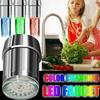 Grifo LED de 3 Colores Sensible a la Temperatura de la Luz Ahorro de Agua Luz de Chorro Aireador de Grifo Boquilla de Grifo Para Cocina Baño