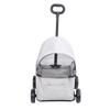 Foldable Pet Stroller with Canopy 4 Wheels Pet Strolling Cart for Small Dogs Cats Lightweight Easy Assembly Multifunctional Use Gray