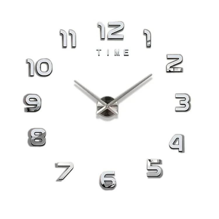 

Украшения для спальни, большие настенные часы 3D, гостиная, большой сад, акриловое зеркало, наклейка, украшение, искусство, декор, часы, цифровые