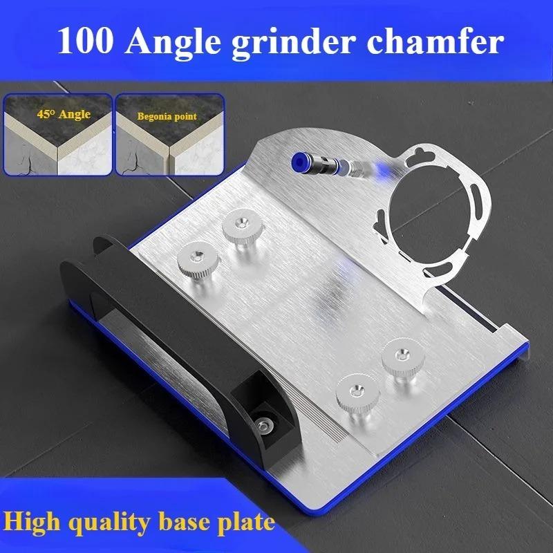 Supporto per smerigliatrice angolare per piastrelle Taglio smussato a 45 gradi Utensile smussatore angolare per piastrelle a 45° per tagliare per tagliare piastrelle ceramiche pietra