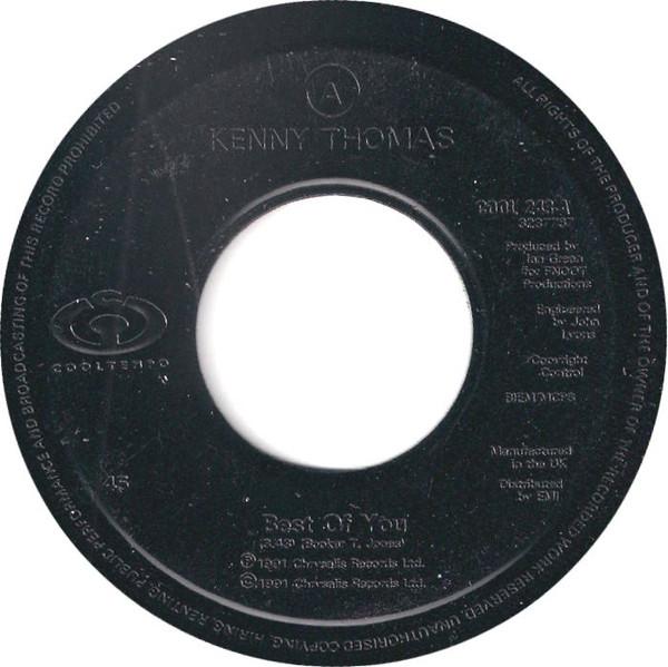 

7inch Record KENNY THOMAS Best Of You COOL243 Cooltempo 1991 UK SoulFunk Used