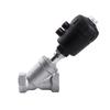 Stainless Steel Pneumatic Y-Type Angle Seat Valve for High-Temperature Steam and Gas Pipelines