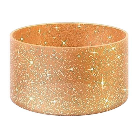 Silikonový návlek na kelímek s třpytkami, protiskluzový, tepelně izolační kryt, lehká podložka pod láhev na vodu pro tumbler