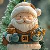Santa Claus Ornaments 2D Acrylic Cartoon Santa Pendant Christmas Tree Hanging Decoration for Holiday Tree Home Decor