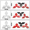 Car Logo Emblem Hood Front And Rear Tail Mark Rear Badge Sticker Accessories For Mitsubishi Outlander RalliArt ASX Pajero Lancer