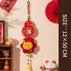 Year of Horse Hanging Ornament with Tassel Chinese New Year 2026 Door Hanging Ornaments Spring Festival Party Pendant