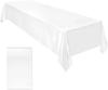 Table Cover Satin Tablecloth Soft Overlay Wedding Satin Large  Bright Smooth Silk Rectangle Christmas Banquet Anniversary Dining Party Table Decor