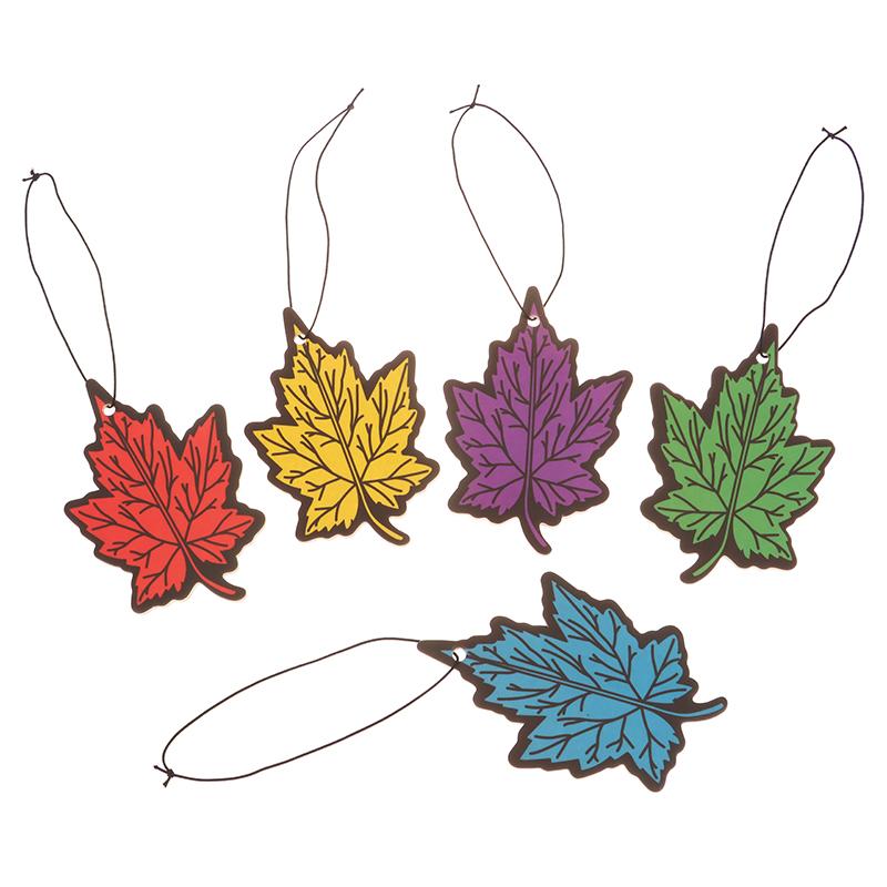 1Pcs Car Air Freshener Natural Scented Tea Paper Cone Hanging Ocean Lemon Perfume Fragrance Leaf Shape Car Accessories