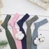 Stylish cotton necktie for business and weddings, blue, 145cm long, 6cm wide (pink)