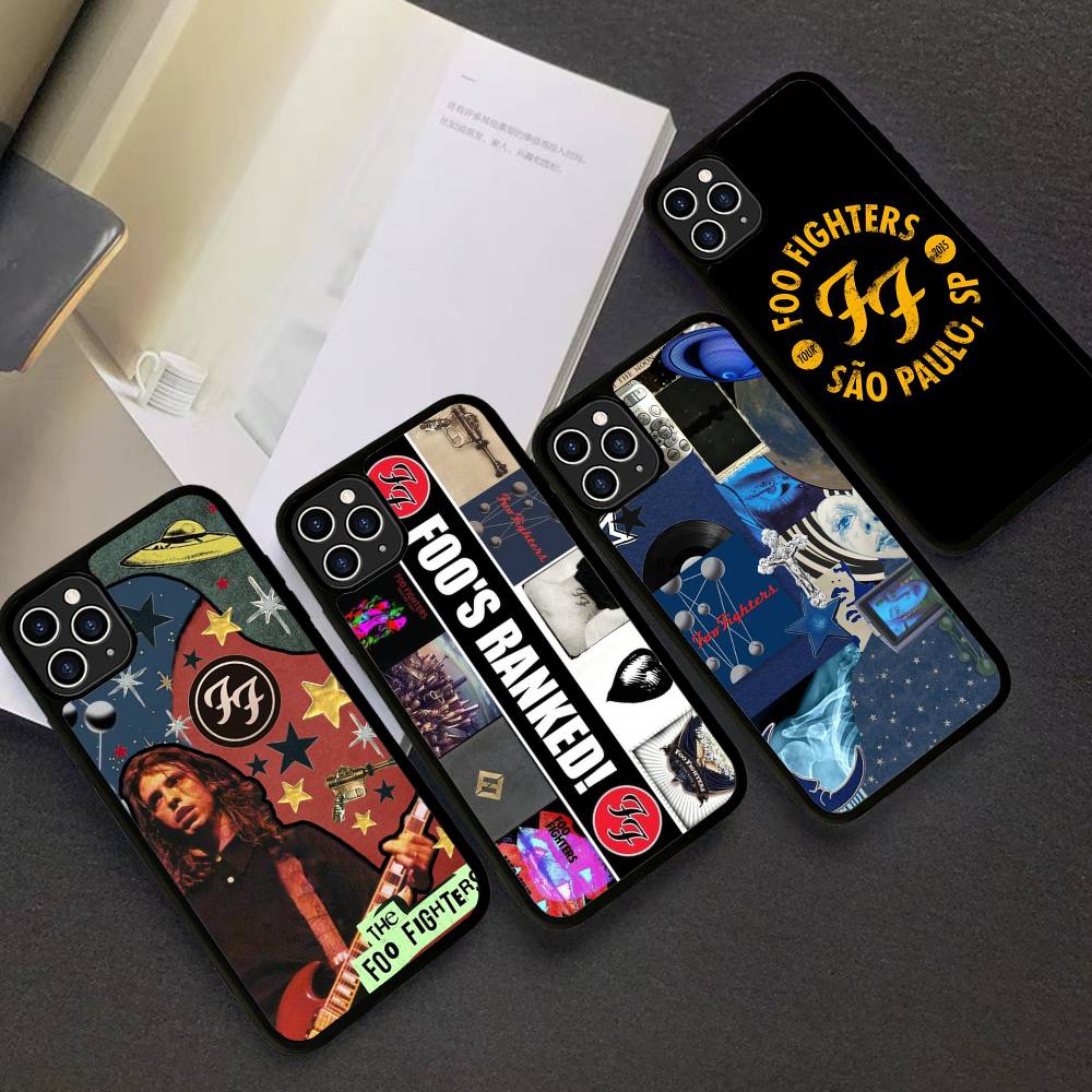 Band F-Foo F-Fighters Classic Rock Phone Case For IPhone 17 16 15 14 13 Plus 12 11 Pro Max PC+TPU Cases Back Cover