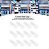 1000Pcs Closed End Terminal Transparent Nylon Crimping Cap Wire Cable Connector KitsCE1