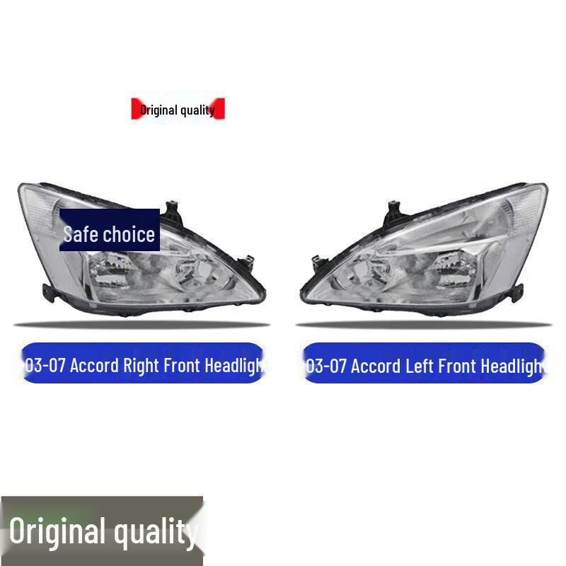 Compatible Front Headlight Lampshade Assembly for 03-08 Honda Accord Models (Seventh & Eighth Generation). Passenger s Side