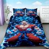 Set copripiumino anime Dragon Ball Set biancheria da letto cartone animato Goku coperta per bambini dimensioni Queen King per camera da letto decorazione della casa