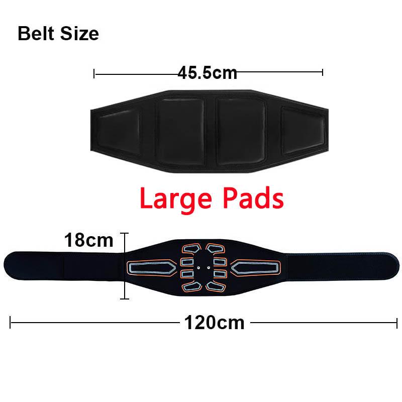 Abdominal Toning Belt Muscle Toner Smart Ems Muscle Stimulator Ab Trainer Usb Charge Body Massager Weight Loss Fitness Equipment