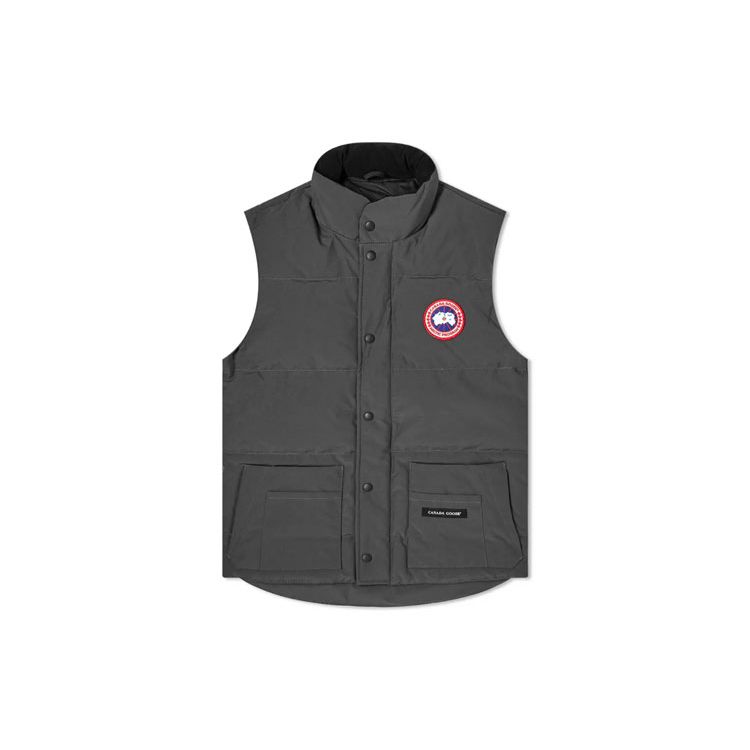 Canada Goose Freestyle Series Multi-Functional Outdoor Fashion Versatile Commuter Multi-Pocket White Duck Down Vest Unisex vest Graphite-Grey 4154M-66