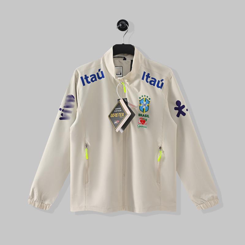 Brazil Jacket Men's Thin Neymar Training Clothes Women's Football with the Same National Team Jacket