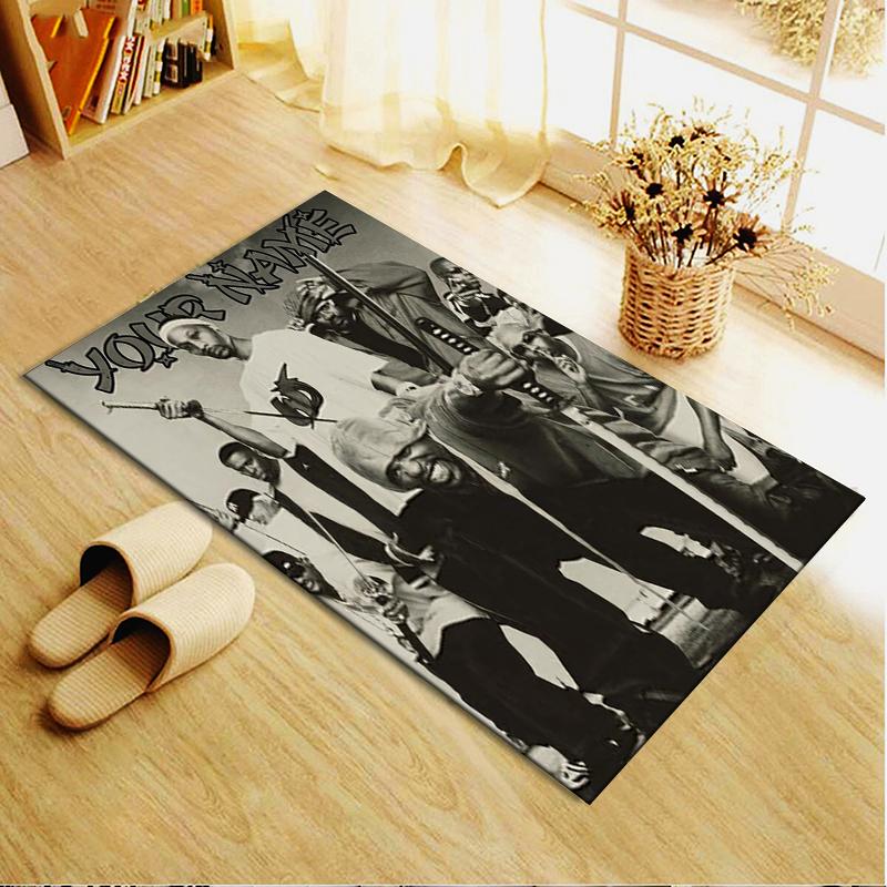 Custom Name Wu Tang Clan Carpet Rug for Living Room Bedroom Home Sofa Decoration,Kids play Non-slip Floor Mat