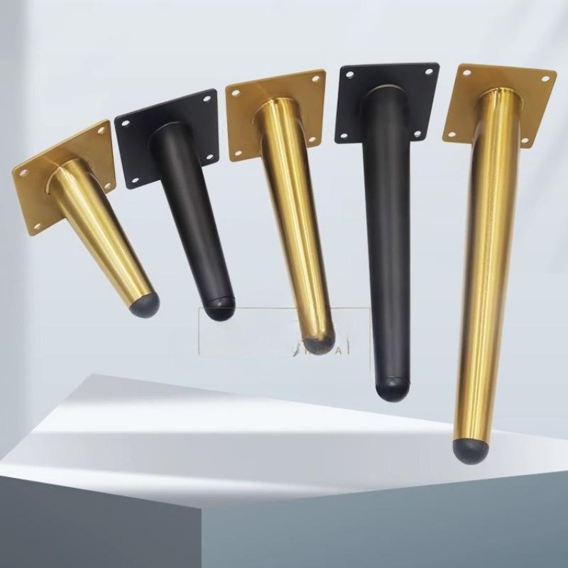 10-30cm Metal Furniture Legs Black Gold for Coffee Table Feet Sofa Chair Bathroom Cabinet Replacement Legs Hardware 4pcs