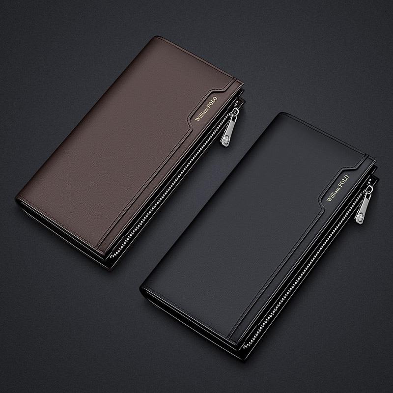 King Paul Herren-Geldbörse und Kartenetui aus echtem Leder mit mehreren Kartenfächern