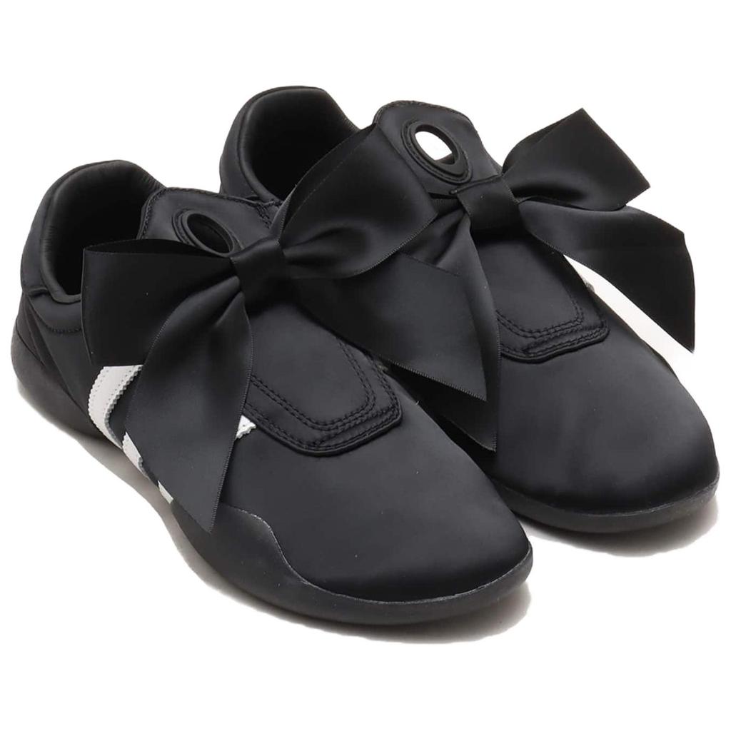 Adidas atmos pink x  Taekwondo Mei Black Ribbon Women Sneakers Core-Black Footwear-White JR8001