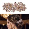 Elegante Fermaglio per Capelli con Strass da 8 cm per Donna Barrettes Decorate con Strass in Lega di Zinco per Acconciature Raccolte e Code di Cavallo