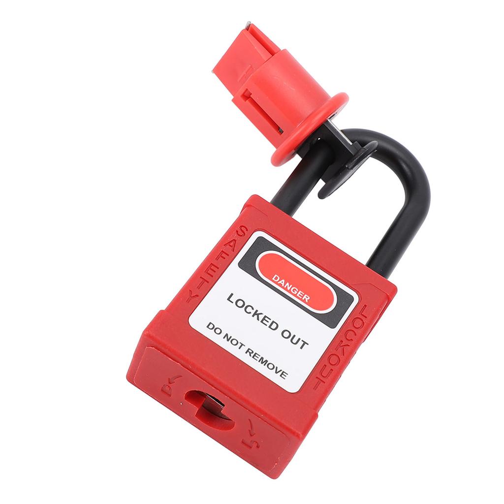 Lockout Tagout Lock with Key Nylon Stainless Steel 1P 2P 3P 4P Circuit Breaker Safety Padlock for
