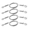 Adjustable 304 Stainless Steel Picture Hanging Wire with Double Hook for Lighting Suspension - 2PCS Pack