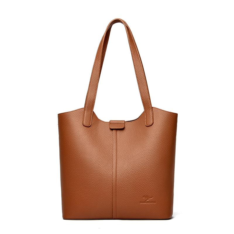 Damen Minimalistische Tragetasche, Schultertasche mit großem Fassungsvermögen, Retro Tragetasche, Damenhandtasche, Modische Alltags-Schultertasche