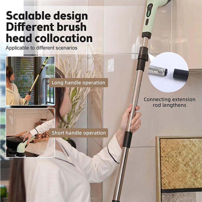 9-in-1 Electric Cleaning Brush Electric Spin Cleaning Scrubber Electric Cleaning Tools Parlour Kitchen Bathroom Cleaning Gadgets