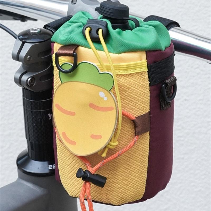 Light Weight Cycling Water Bottle Carriers Pouches Road Bike Cup Holder Stem Bag Front Insulated Stem Bag Easy To Install