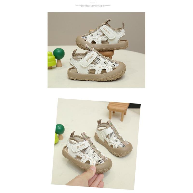 Trendige Sport-Sandalen mit Reifenprofil für Jungen, Neue Sommer-Freizeit-Sandalen mit geschlossenem Zehenbereich für Mädchen, Sandalen für Babys zum ersten Laufen