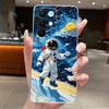 Casing For Realme 15X 5G RMX5250 / C85 5G RMX5253 Case Aesthetic Cute Cat Astronaut Soft Silicone Cover Transparent Phone Case