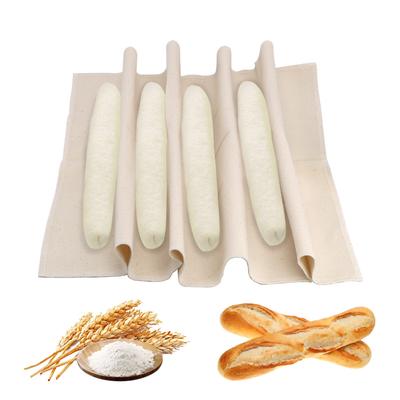Baking Mat Dough Bakers Pans Proving Bread Baguette Flax Cloth Linen Fermented Cloth Pastry Baker's Couche Proofing Cloth Thick