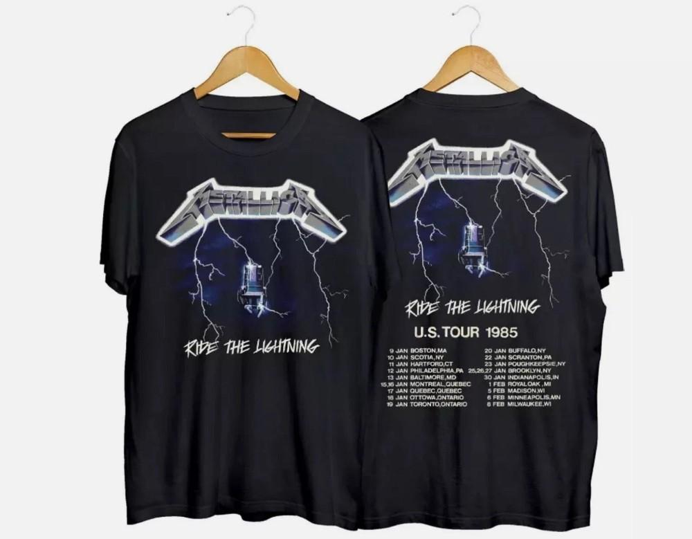 Винтажная футболка Metallica Ride The Lightning US Tour 1985 года, унисекс M