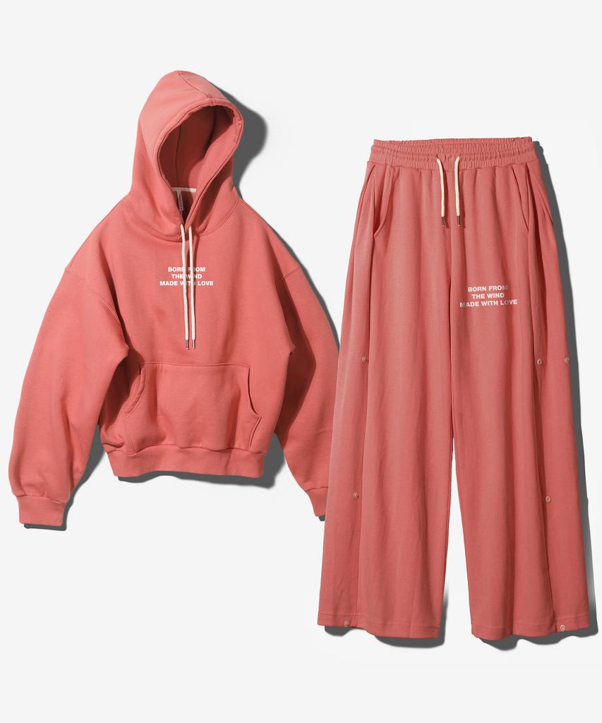 (Setup) Mwl Hoodie Snap Pants – Red