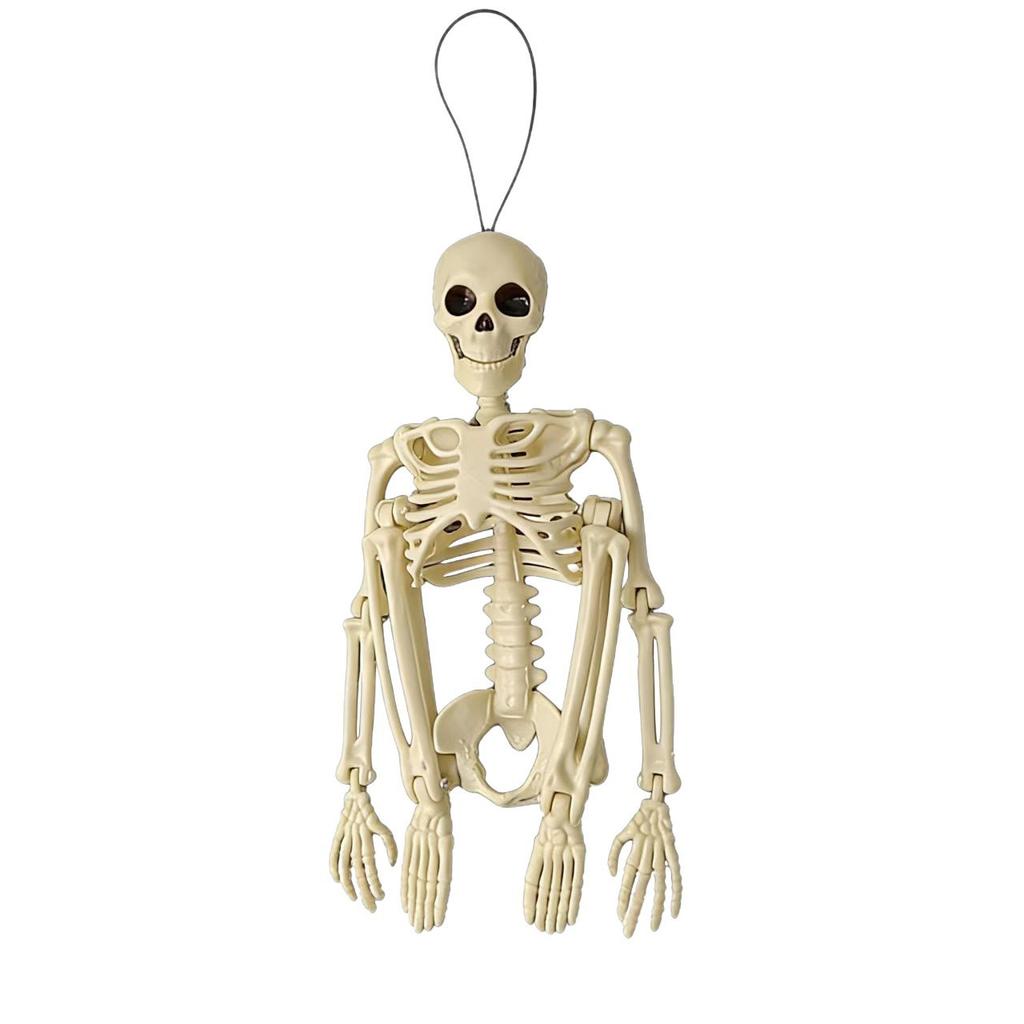 Halloween Dekorationen Skelett, Bewegliche Menschliche Form Skelett, Halloween Knochen Fake Horror Dekoration