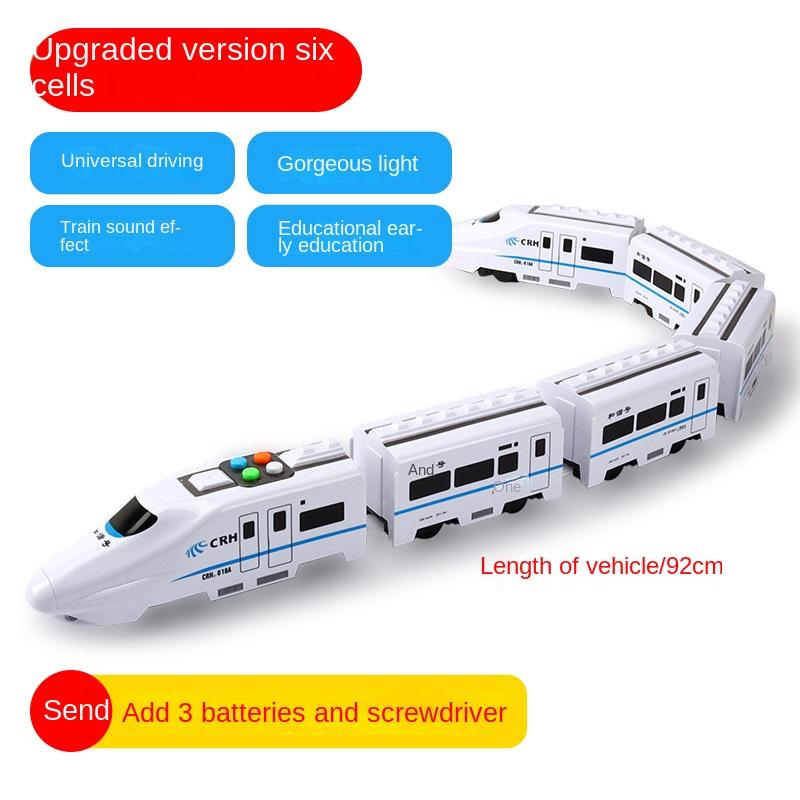 Kids Childrens Small Electric Rail Train Simulation Train Sound Light Music Children's Learning Educational Christmas Gift Present