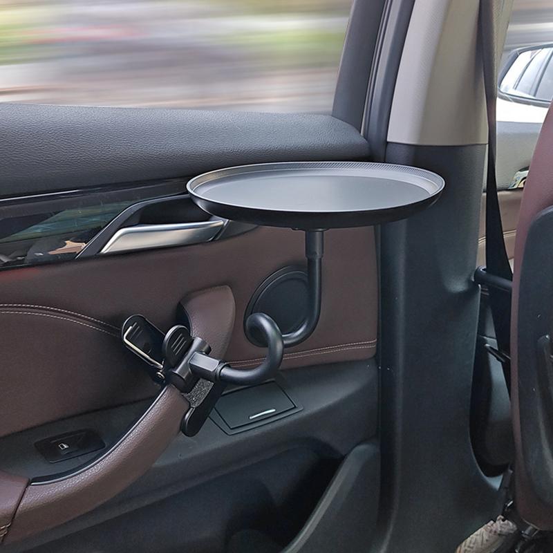 Car Food Tray Automotive Clip On Snack Tray Portable Drink Tray Car Food Table For Travel Commuting Daily Life Business Trip